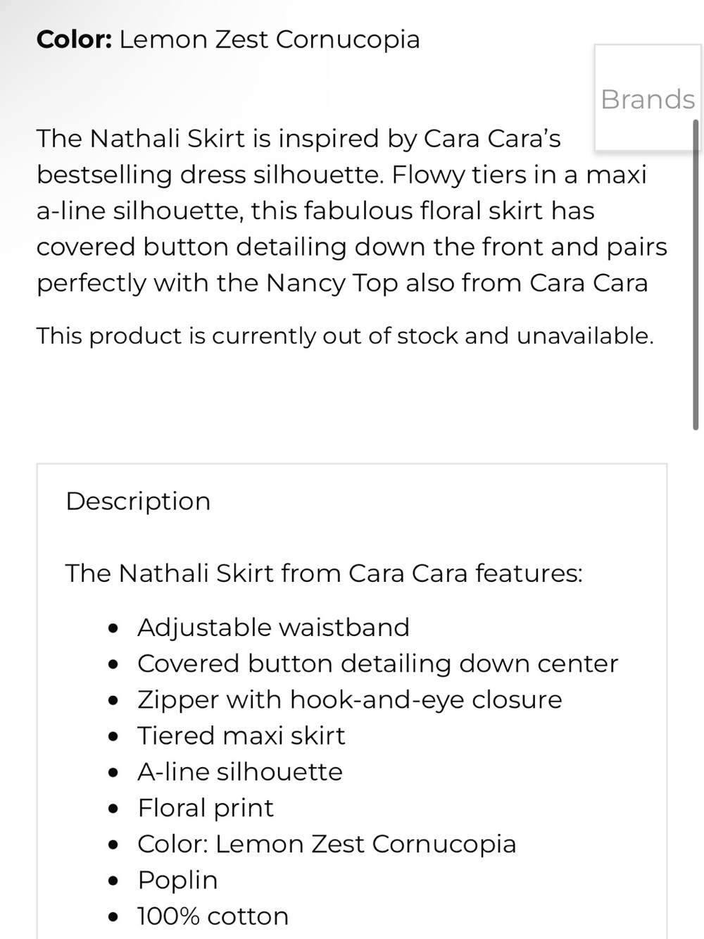 Cara Cara Nathali Skirt - Picture 11 of 12